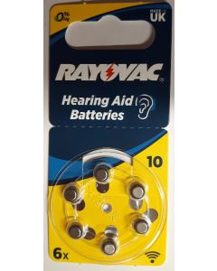 Батерия за слухов апарат Rayovac type 10 / 6 бр. блистер