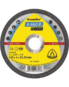 A 660 R  Supra  диск  за   неръждаема стомана  115 x 1 x 22.23   мм. 