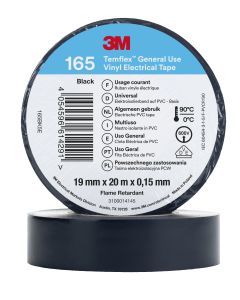 3M™ Temflex 165 Изолирбанд 19mm x 20m - Черен