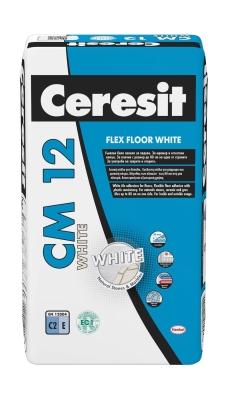 Ceresit CM 12 Flex Бял цвят Еластично лепило за плочки, 25 кг